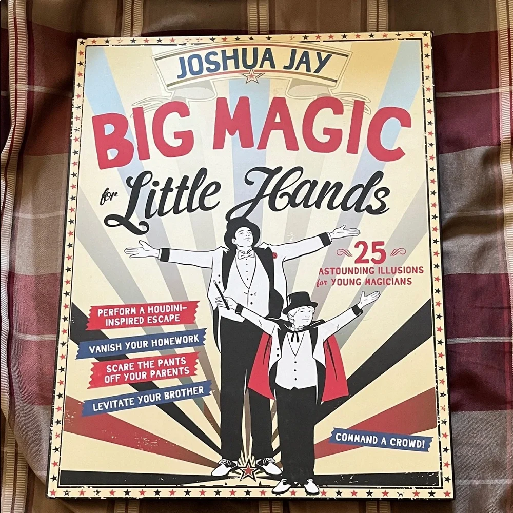 NEW Joshua Jay Big Magic for Little Hands large hardcover book TRICKS ILLUSIONS